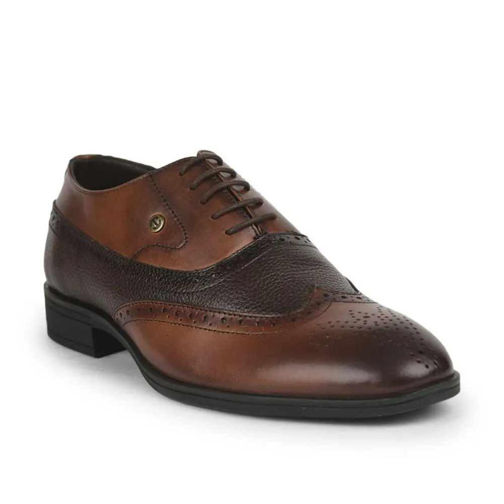 Healers Formal Brown Lacing Brogue Shoes For Men AV-20 By Liberty Sport Smart Smart Casual