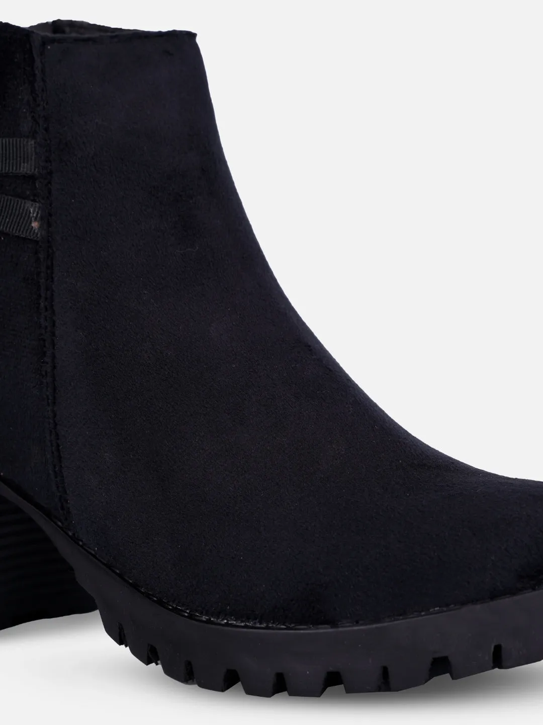 Women's Black Casual Ankle Boots (IU5003) Mud Resistant Winter Walker