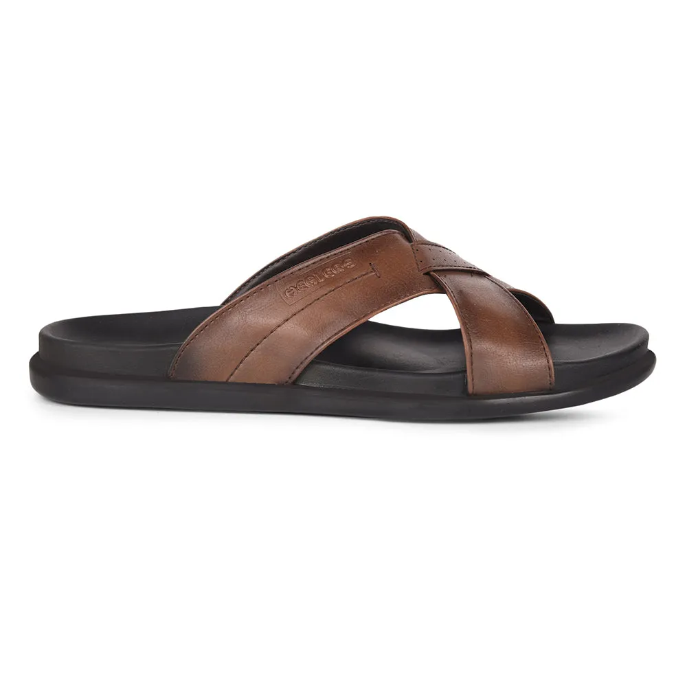 All Night Healers Casual Tan Slippers For Men LEEKS-2 By Liberty