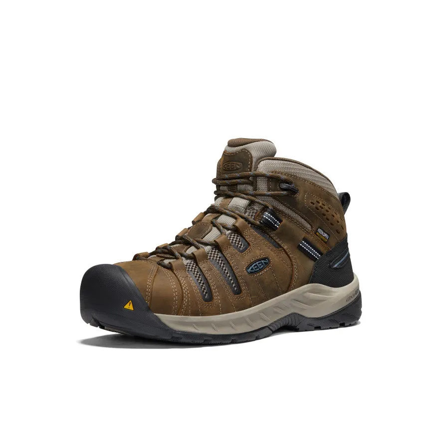 Quick Travel Fit Men's Flint II Waterproof Boot (Steel Toe)  |  Cascade Brown/Orion Blue