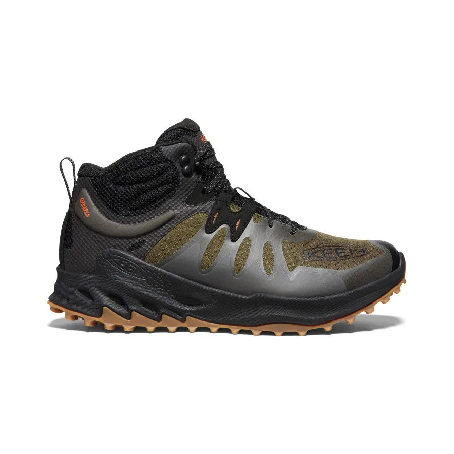 Cosmic Glow Celebrity Vibe Men's Zionic Waterproof Hiking Boot  |  Dark Olive/Scarlet Ibis
