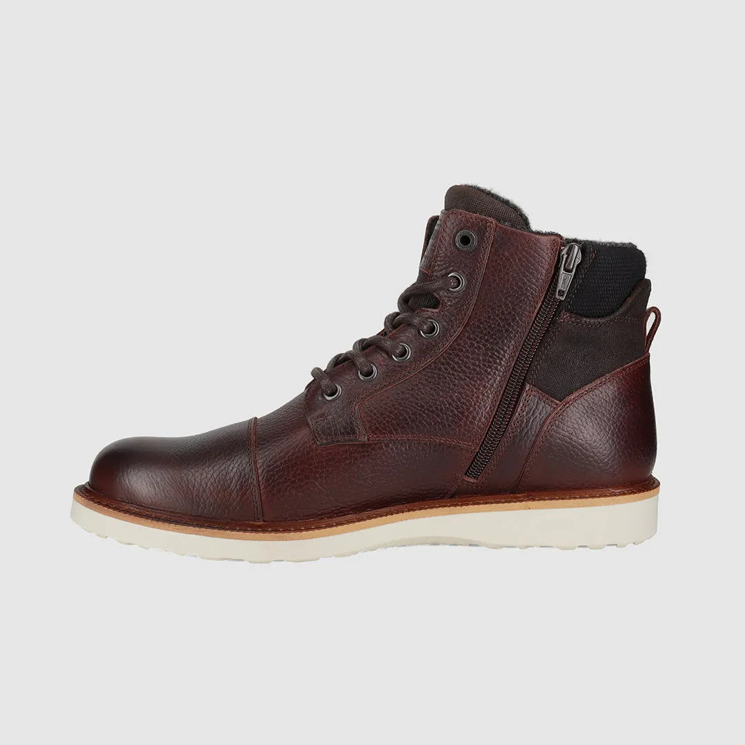Nepean Lace Up Boots Dark Brown Shock Absorbing Winter Walker