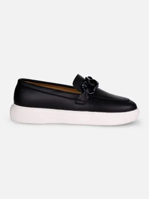 Daily Move Women's Black Casual Slip On (IU1018)