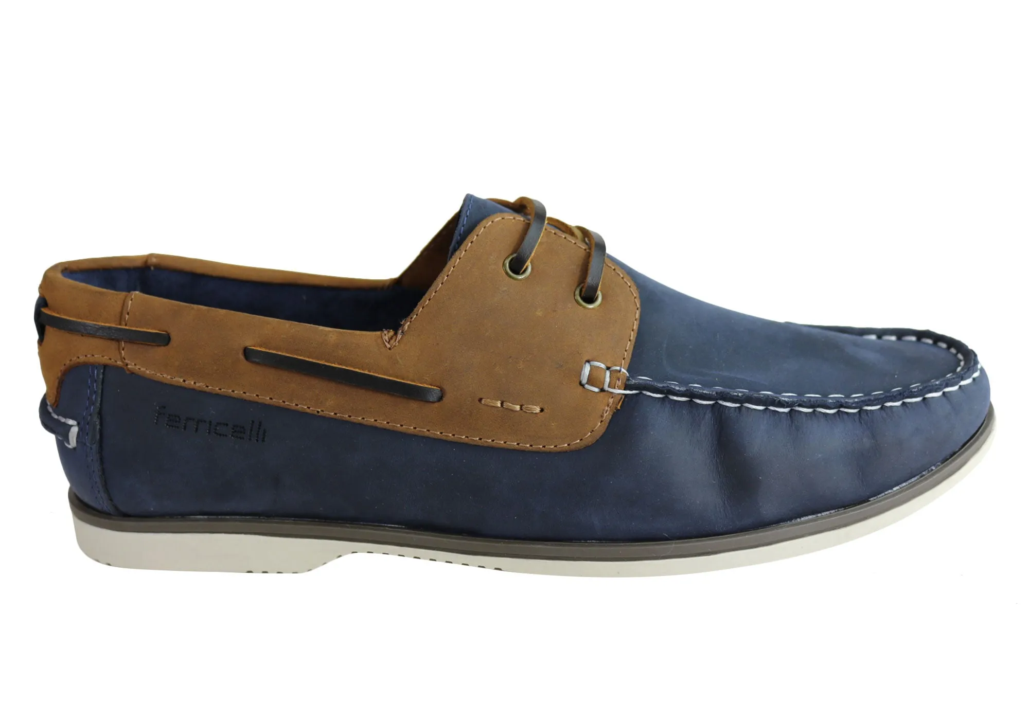 Ferricelli Gordon Mens Casual Leather Lace Up Shoes Made In Brazil Premium Quality