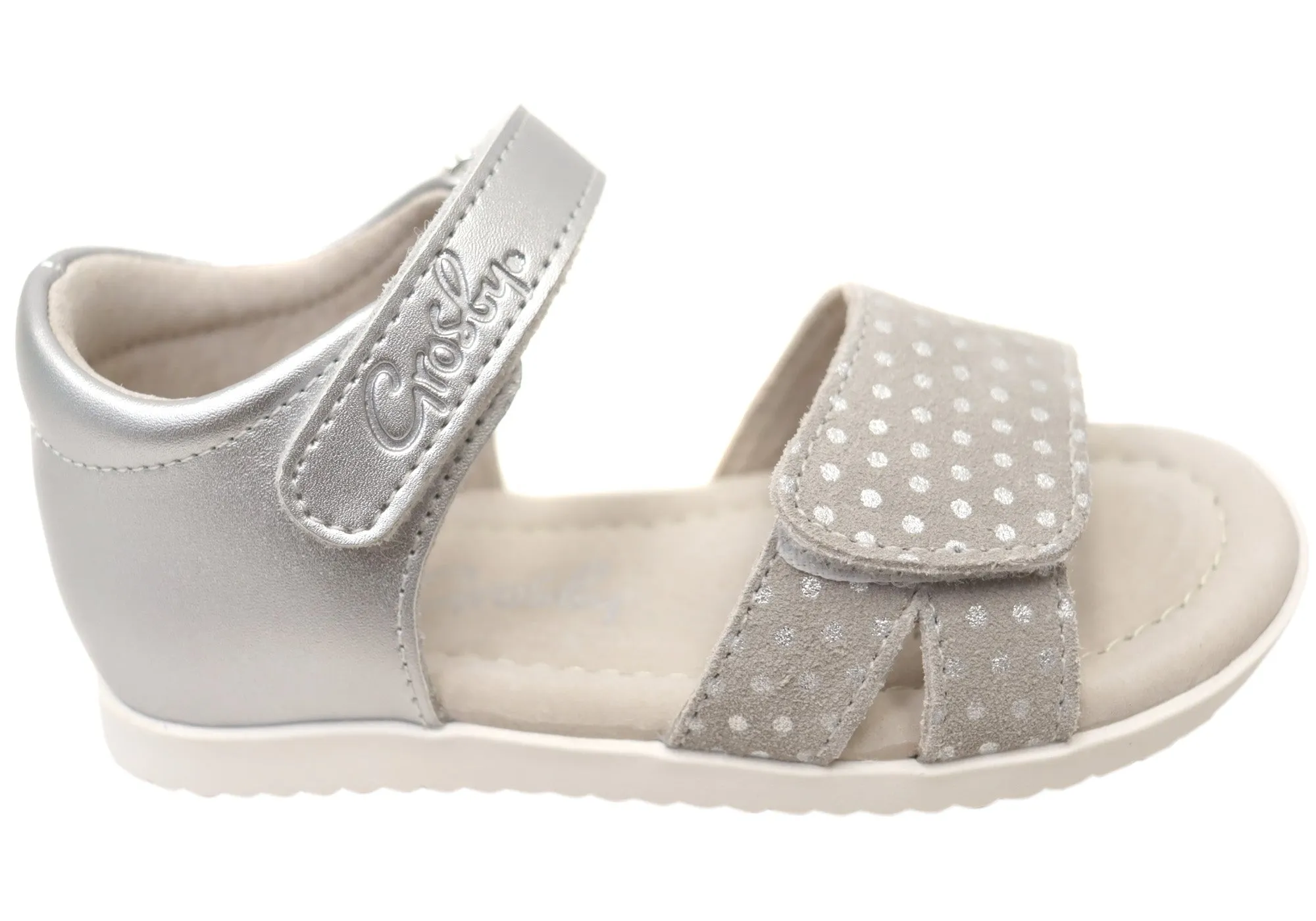 Ergonomic Shape Grosby Shelly Girls Infant Toddler Junior Kids Leather Sandals