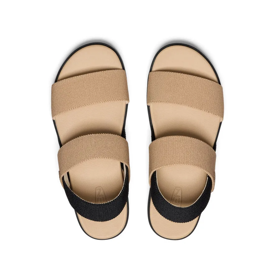 Performance Oriented Ankle Support Women's Elle Backstrap Sandal  |  Cornstalk/Black