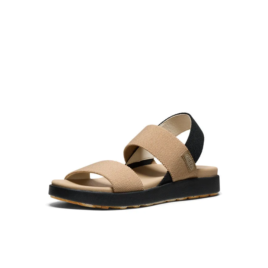Women's Elle Backstrap Sandal  |  Cornstalk/Black Run All Day Durable rubber sole