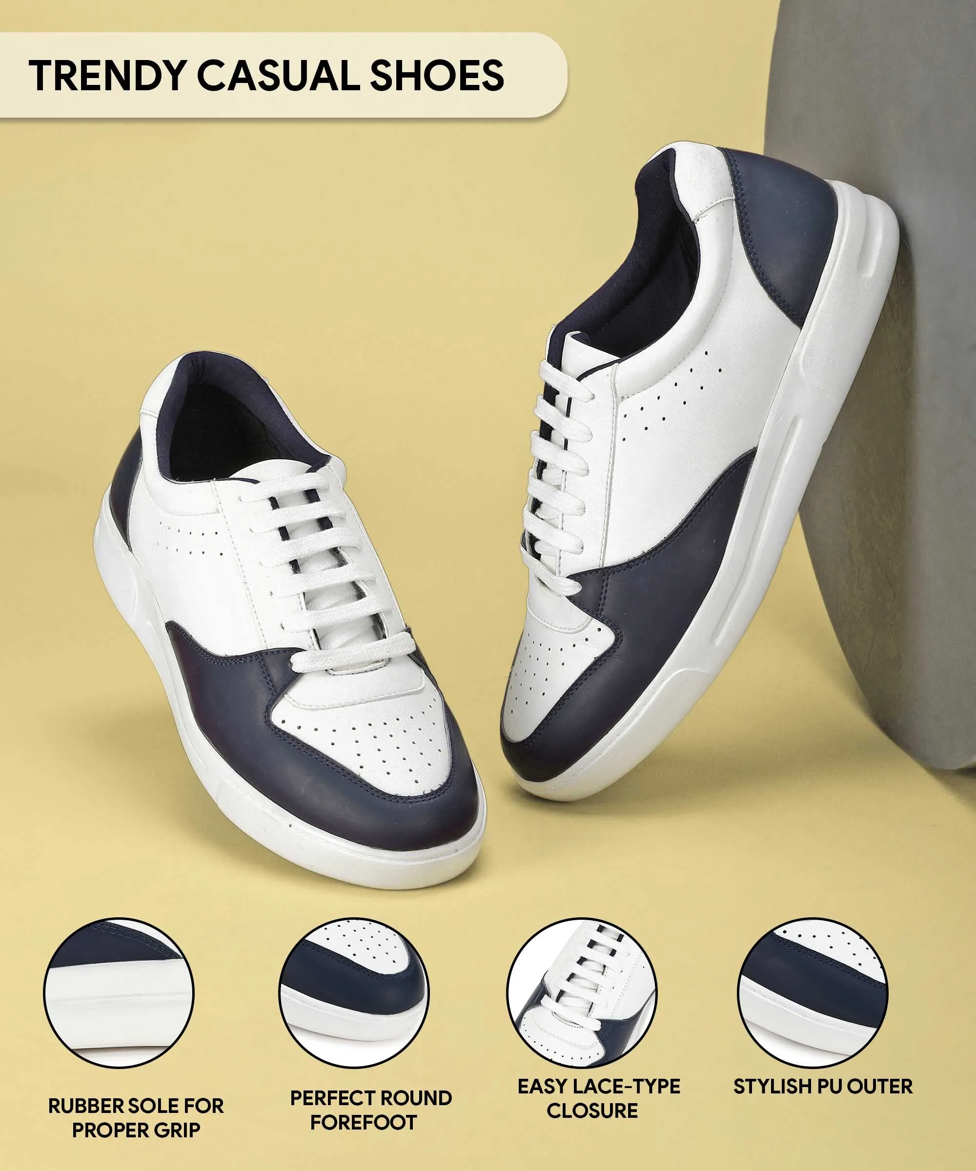 Ankle Support Bright Gold Paragon K1011G Men Casual Shoes | Stylish Walking Outdoor Shoes | Daily & Occasion Wear | Smart & Trendy | Comfortable Cushioned Soles
