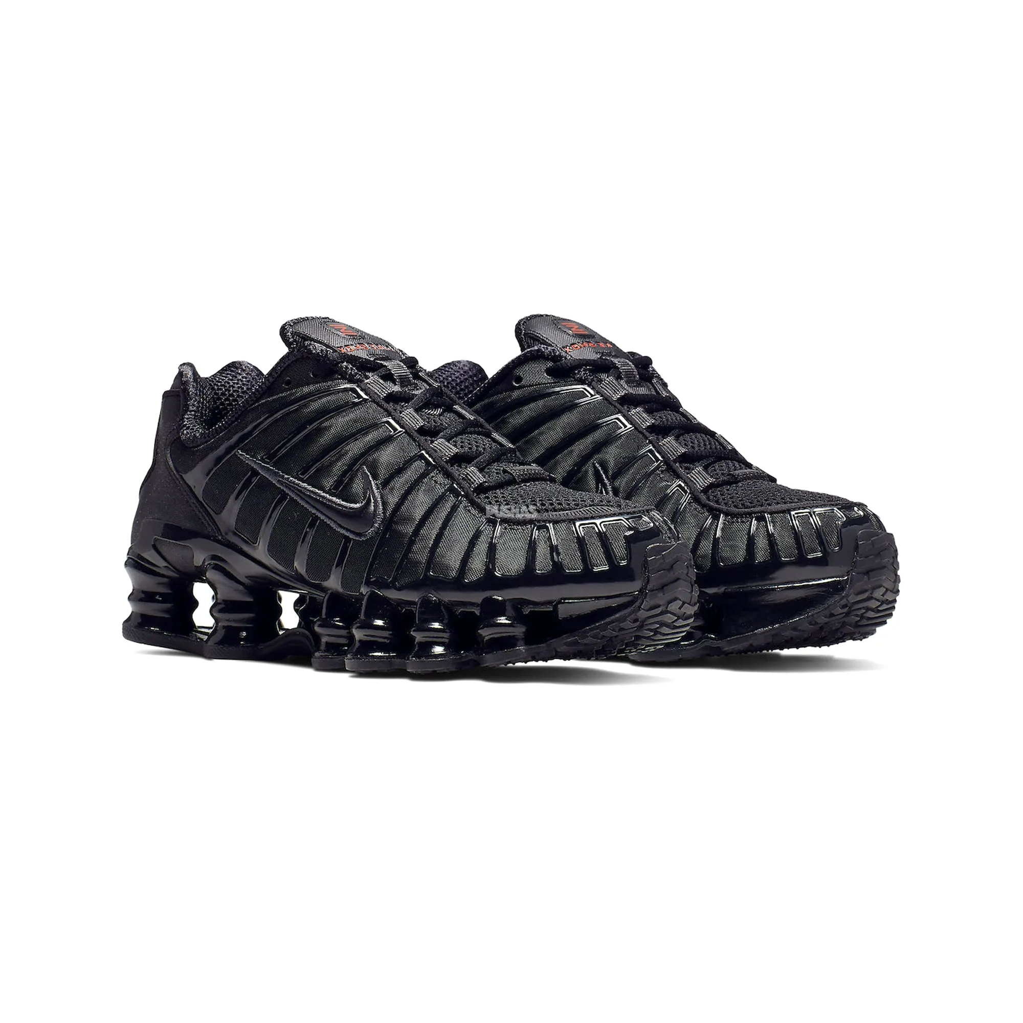 Nike Shox TL 'Black Max Orange' Women's (2023) Mesh Cool Seamless Fit Running Errands