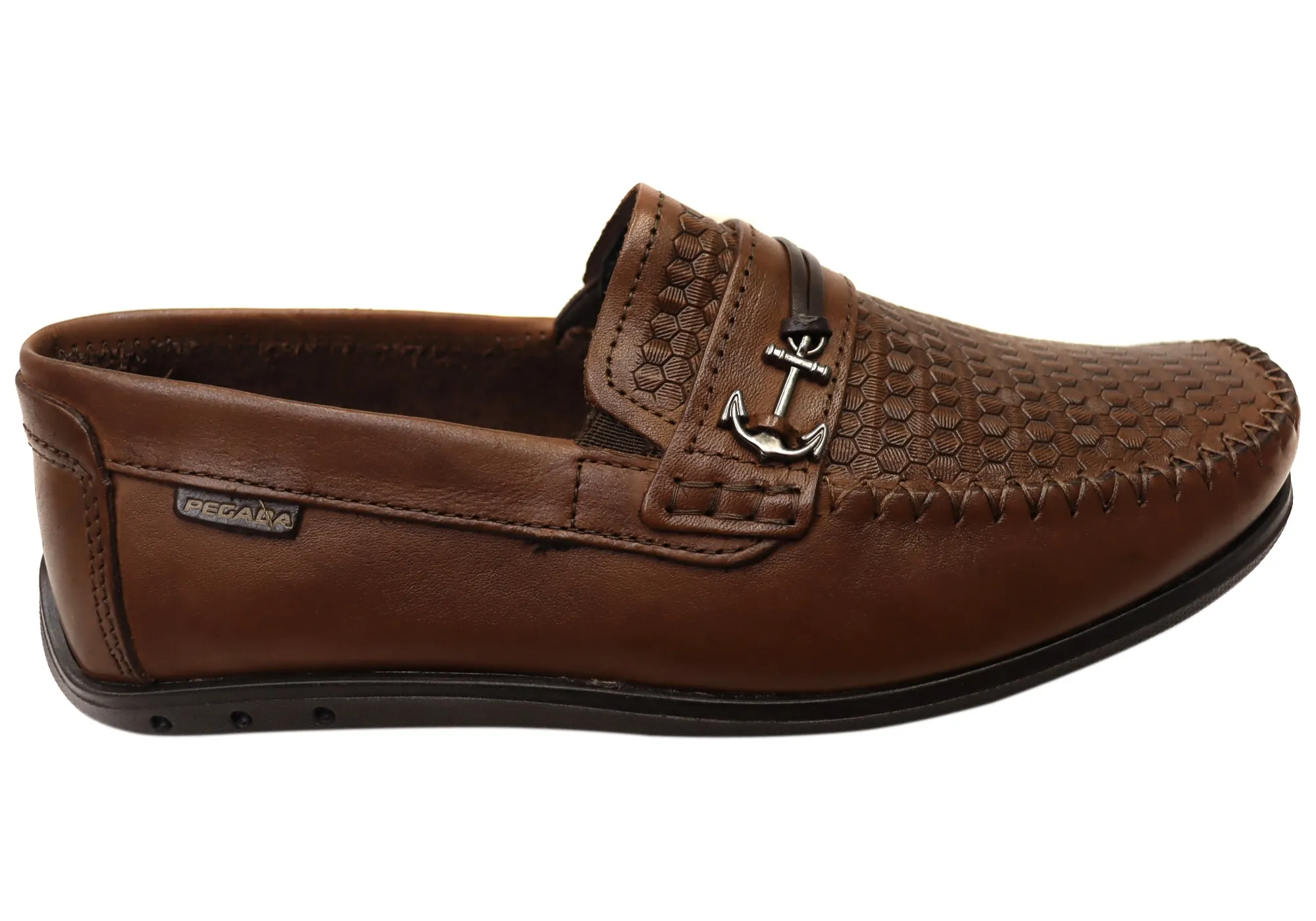 Campus Life Calm Hike Pegada Casper Mens Comfortable Leather Loafers Shoes Made In Brazil