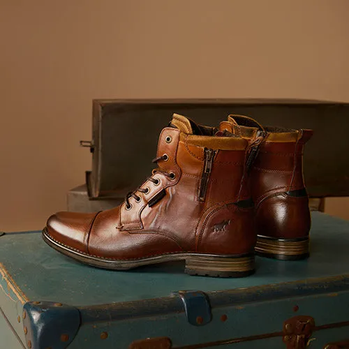 Porter Lace Up Boots Camel Classic Touch