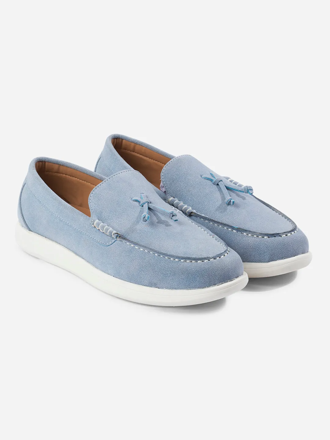 Travel Light Men's Blue Suede Tassel Casual Slip On (IX2150)