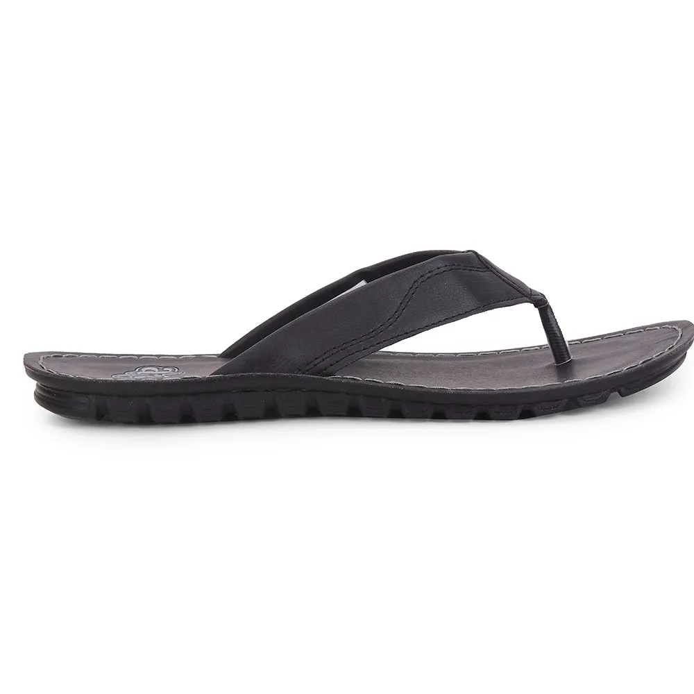 Body Balance A-HA Black Casual Slippers For Men CHARGE By Liberty