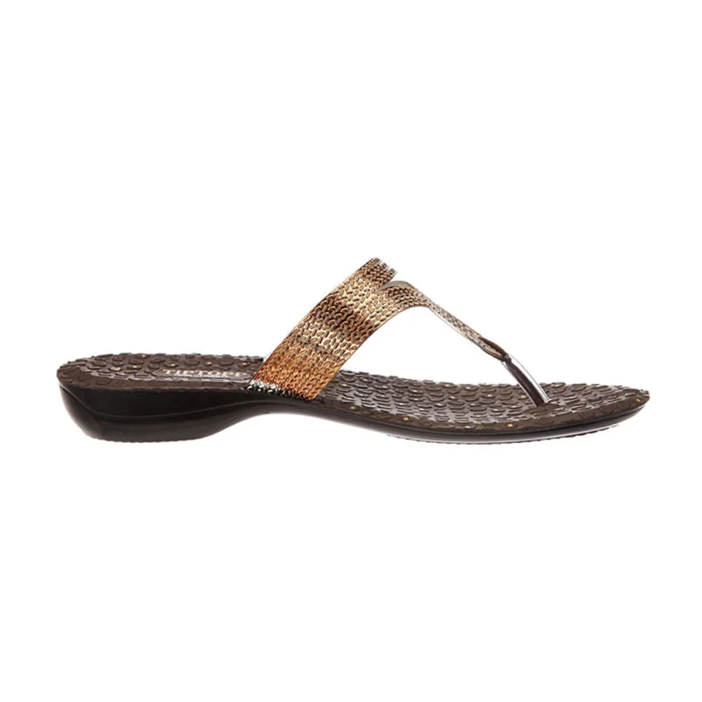 Work Base Ocean Edge A-HA By Liberty ETHNIC-05 Women Ethnic Copper Slippers