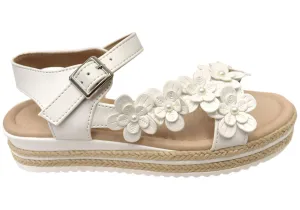 Slip Resistant Slip - on kids' shoes Grosby Fleur Kids Girls Comfortable Sandals