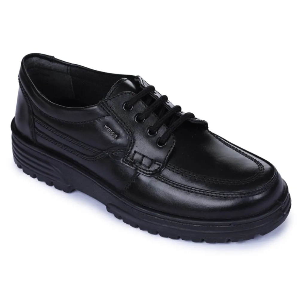 Windsor Black Formal Lacing Shoes For Men 7190-53 By Liberty Casual Style Taper Tip