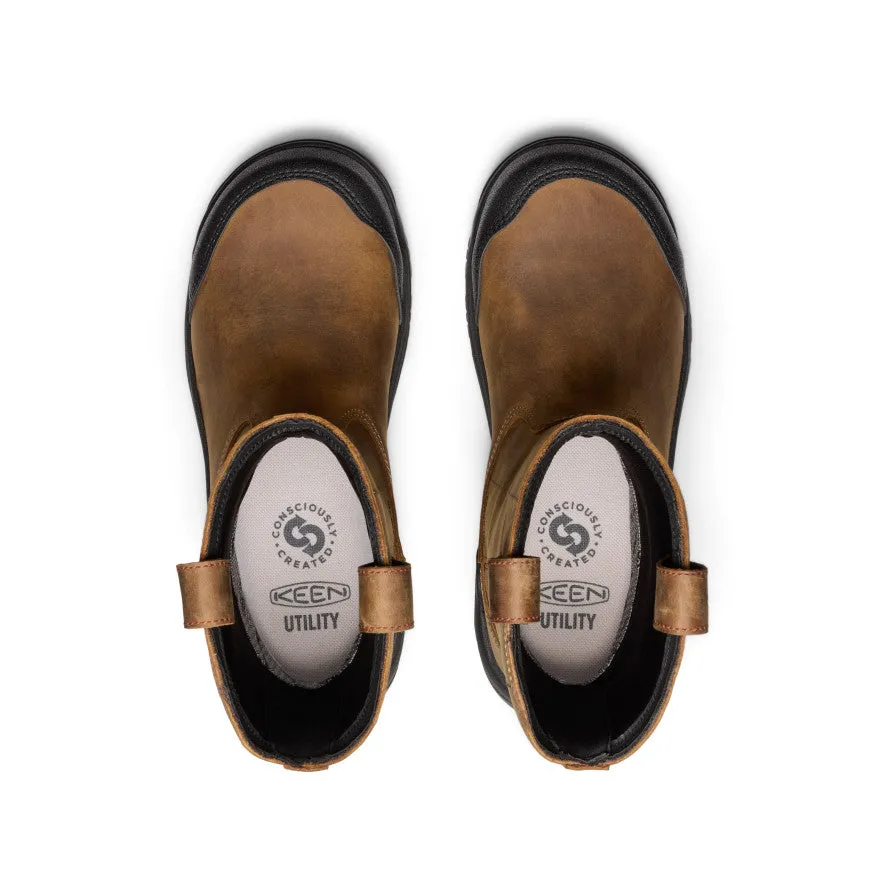 Women's Evanston Pull-On Waterproof Boot (Carbon Toe)  |  Bison/Black Future Walk Earth Mood