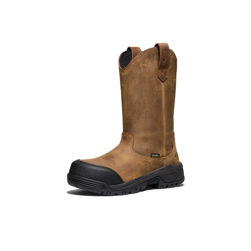 Lace Up Women's Evanston Pull-On Waterproof Boot (Carbon Toe)  |  Bison/Black
