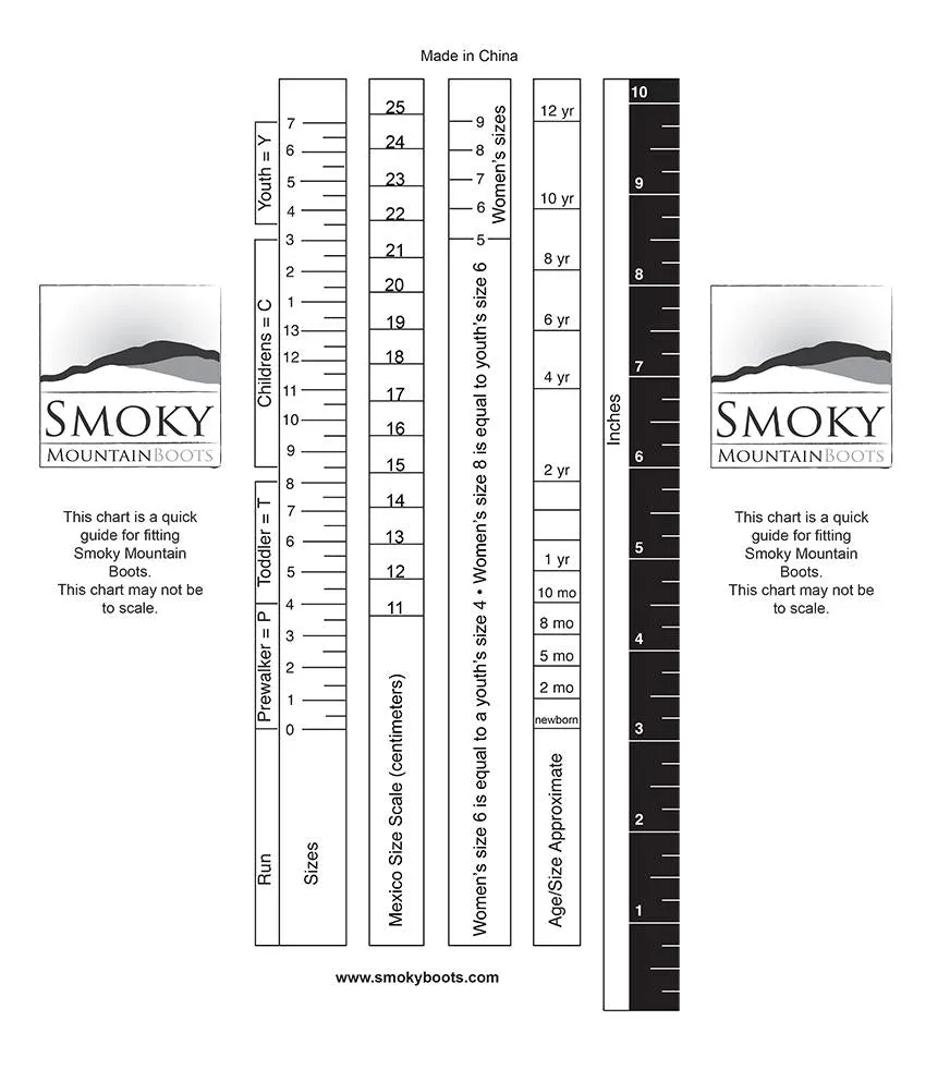 Smoky Mountain Children's Brown Boot Shock Absorbing