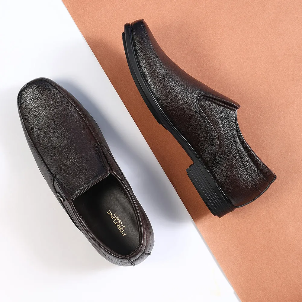 Fortune Brown Formal Non Lacing Moccasin For Men H202-02 By Liberty Business Ready