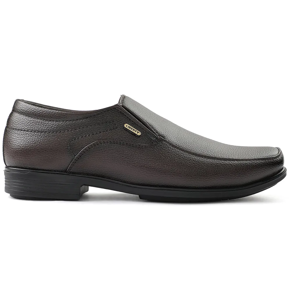 Fortune Brown Formal Non Lacing Moccasin For Men H202-02 By Liberty Matte Style
