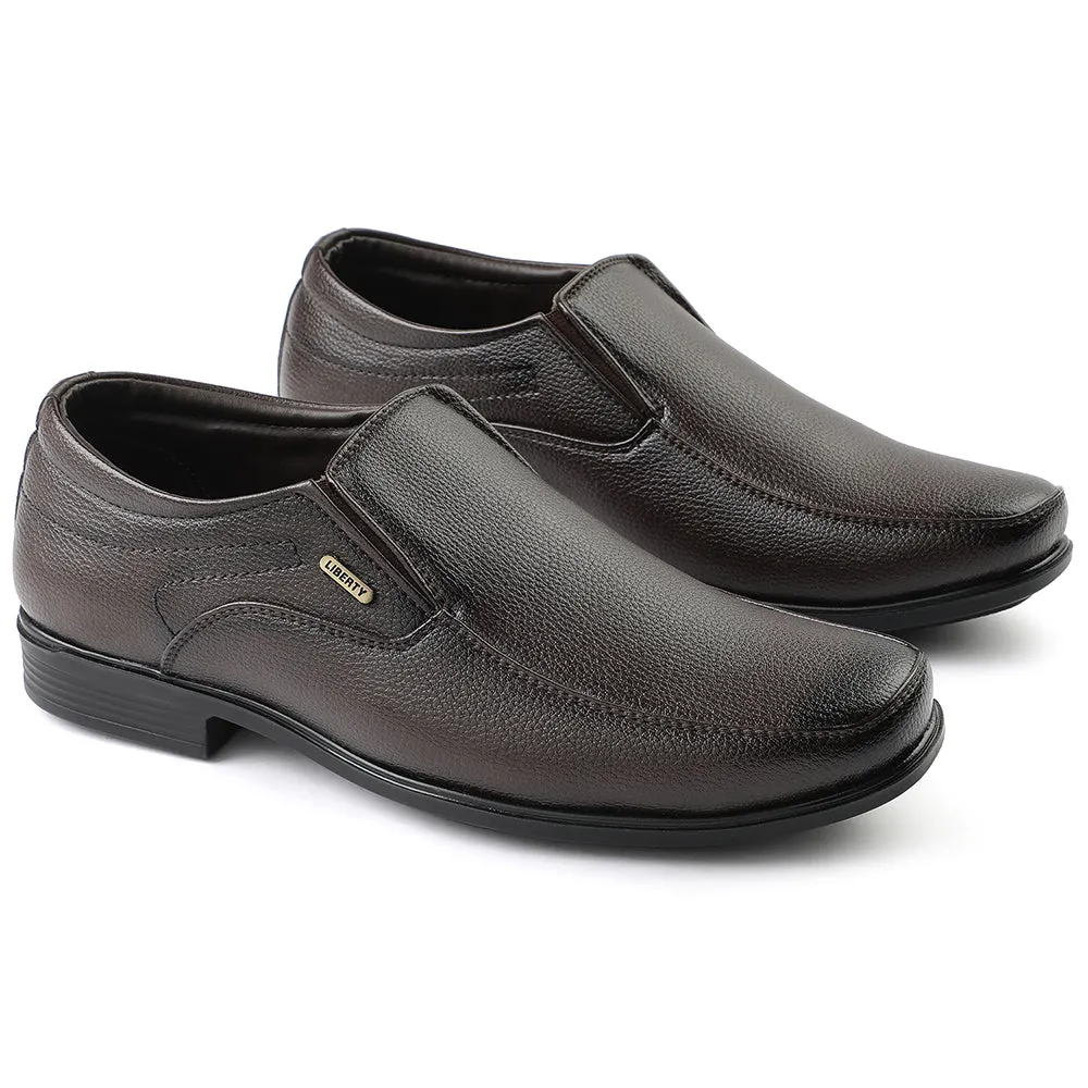 Coastal Cool Medium Heel Fortune Brown Formal Non Lacing Moccasin For Men H202-02 By Liberty