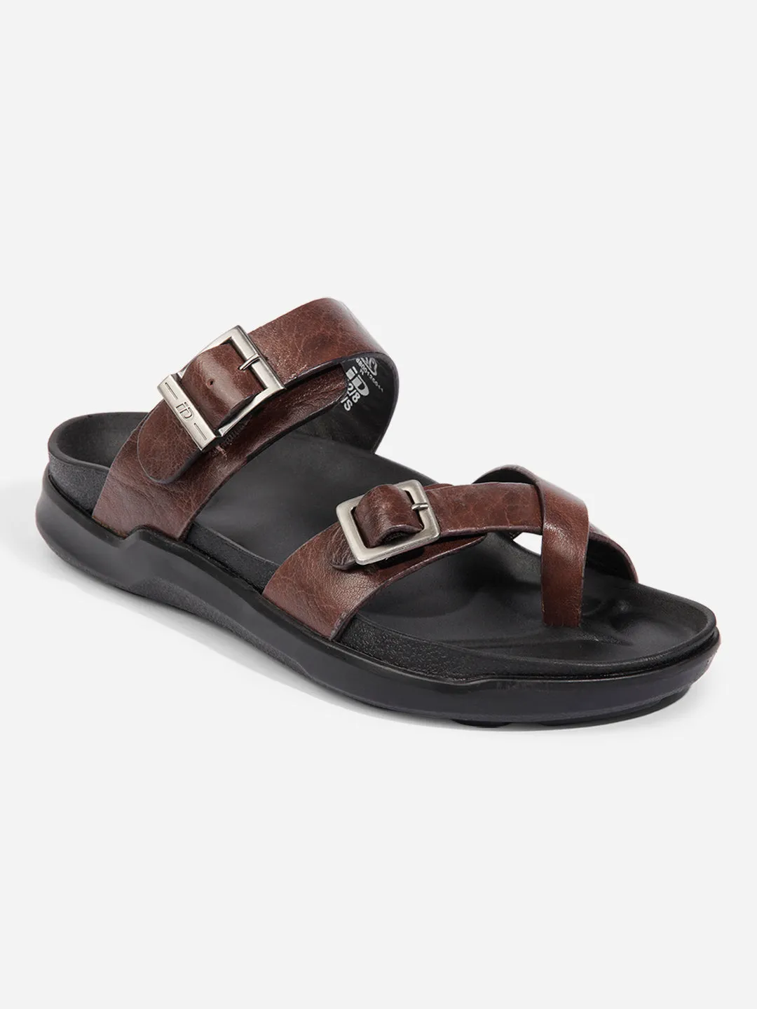 Men Brown Sandal / Slipper (ID4223) Travel Light Heel Safe
