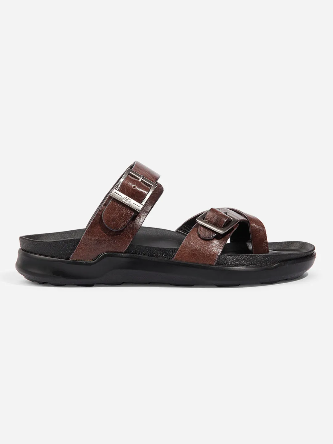Soft Cushioning Men Brown Sandal / Slipper (ID4223)