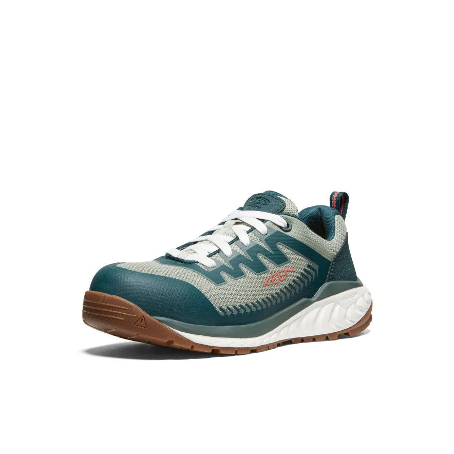 Terrain Tested Padded Interior Cold Weather Commuter Women's Arvada Work Sneaker (Carbon Toe)  |  Sea Moss/Desert Sage