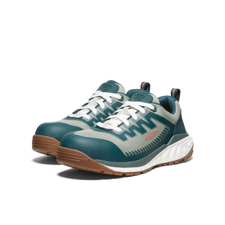 Women's Arvada Work Sneaker (Carbon Toe)  |  Sea Moss/Desert Sage Easy Step Fit Sandals Instant Relaxation