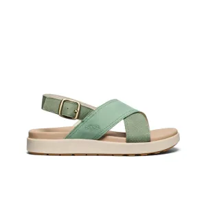Women's Elle Luxe Cross Strap Sandal  |  Granite Green/Granite Green Shock Dispersing Hexagons Sustainable Sole Construction