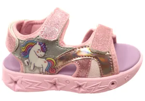 Koala Lights Reign Girls Infant Toddler Junior Kids Light Up Sandals Warm kids' apparel