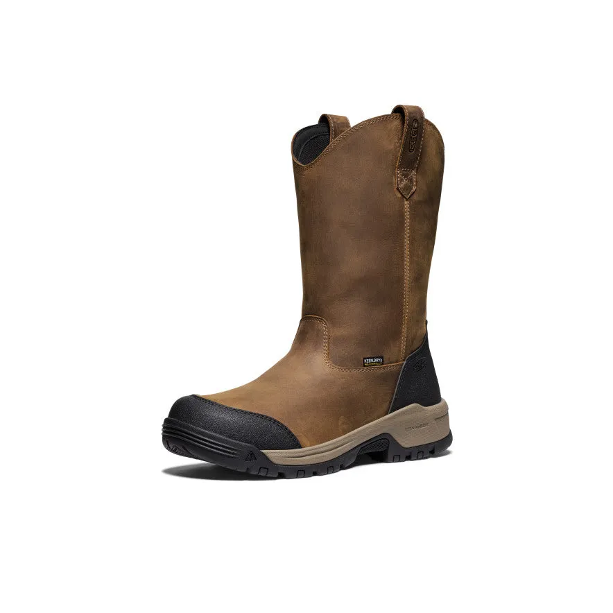 Men's Evanston Pull-On Waterproof Boot (Soft Toe)  |  Bison/Black GelCushion