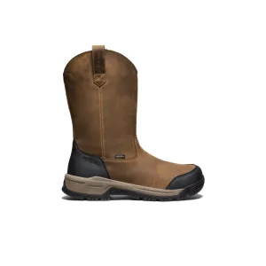 Men's Evanston Pull-On Waterproof Boot (Soft Toe)  |  Bison/Black Ethylene Vinyl Acetate