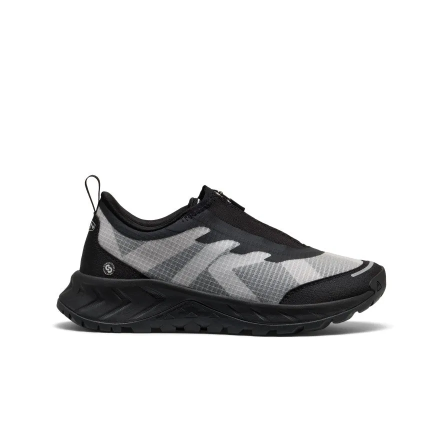 Women's TTS Zip Sneaker  |  Black/Black Reinforced Quarter Travel Wear
