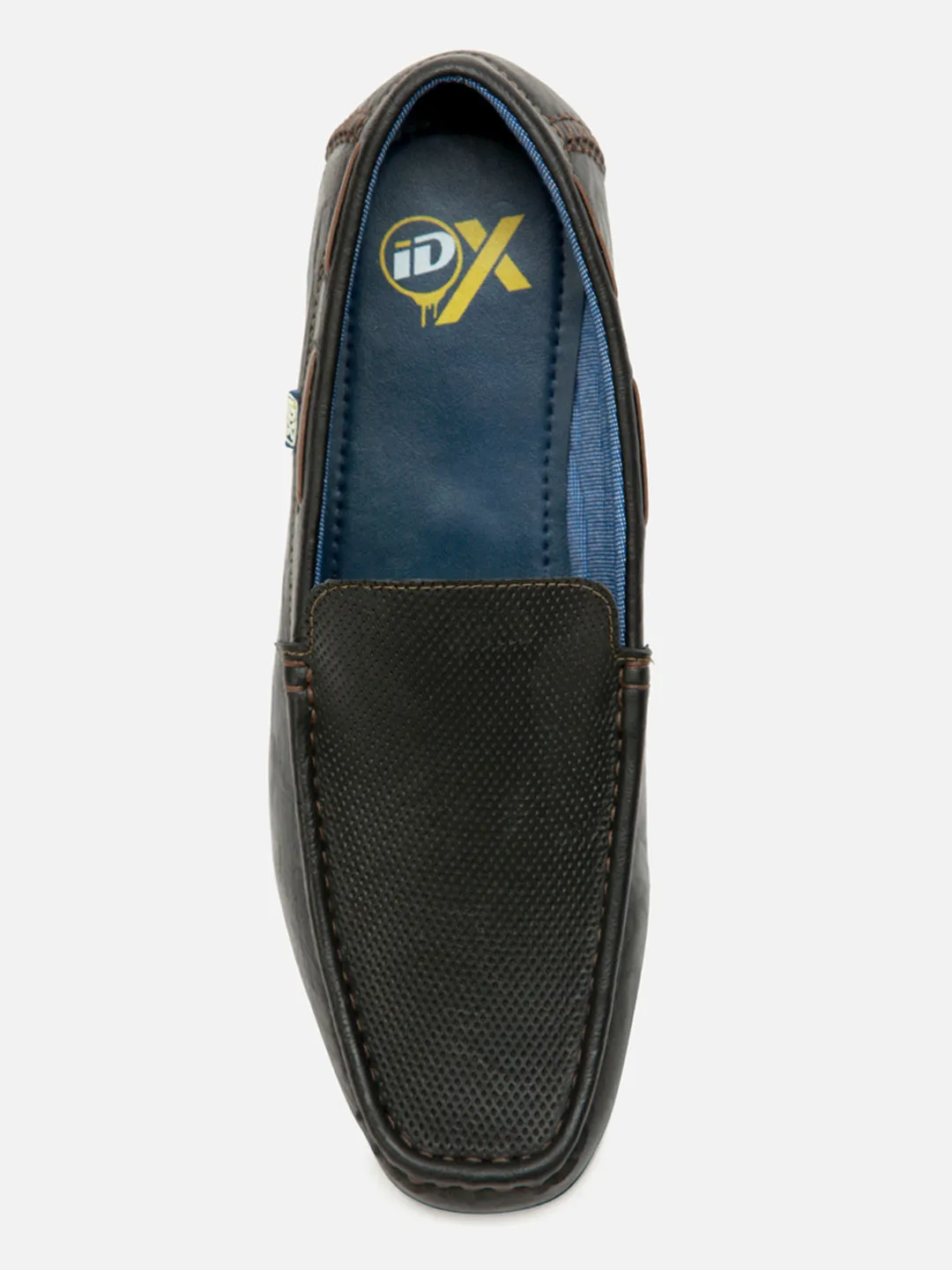 Men's Charcoal Black Moc Toe Casual Loafer (IX1014) Frost Safe