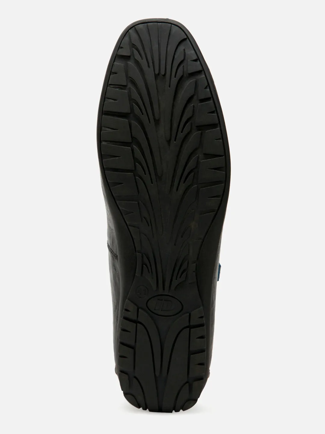 High Arch Suede Soft Men's Charcoal Black Moc Toe Casual Loafer (IX1014)