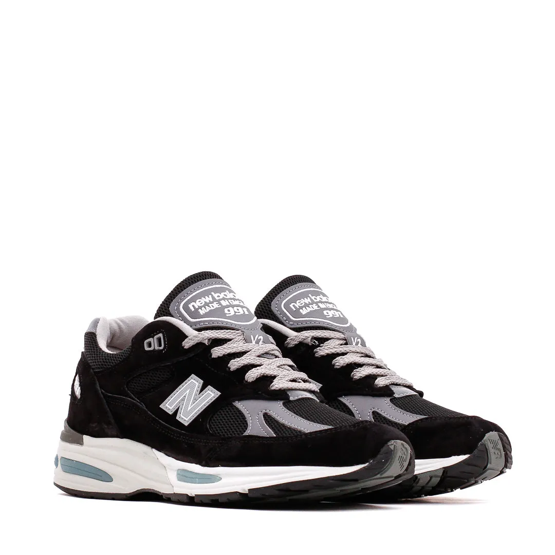 Soft Material New Balance Unisex 991v2 Black Made In UK U991BK2