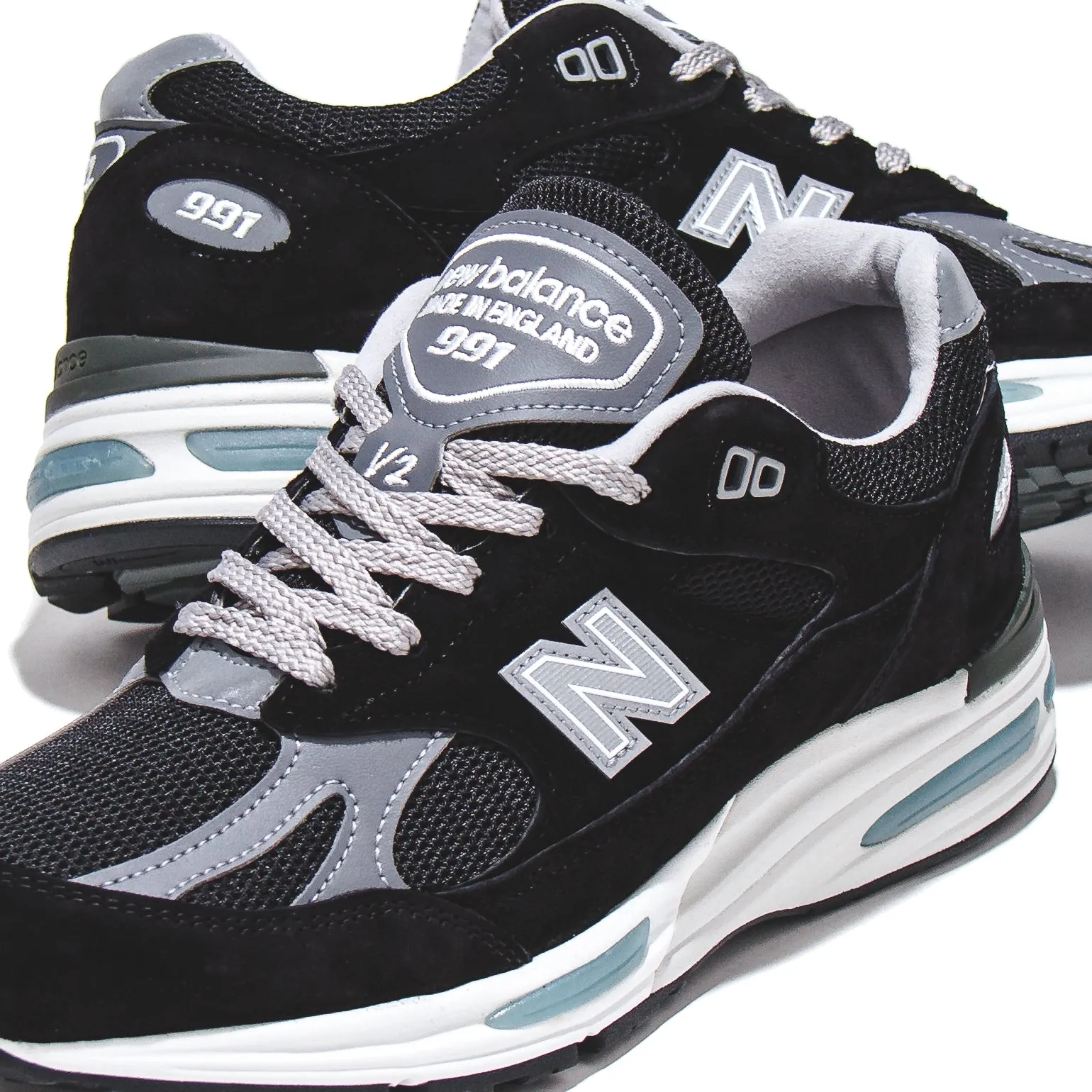 New Balance Unisex 991v2 Black Made In UK U991BK2 Street Ball Field Walk