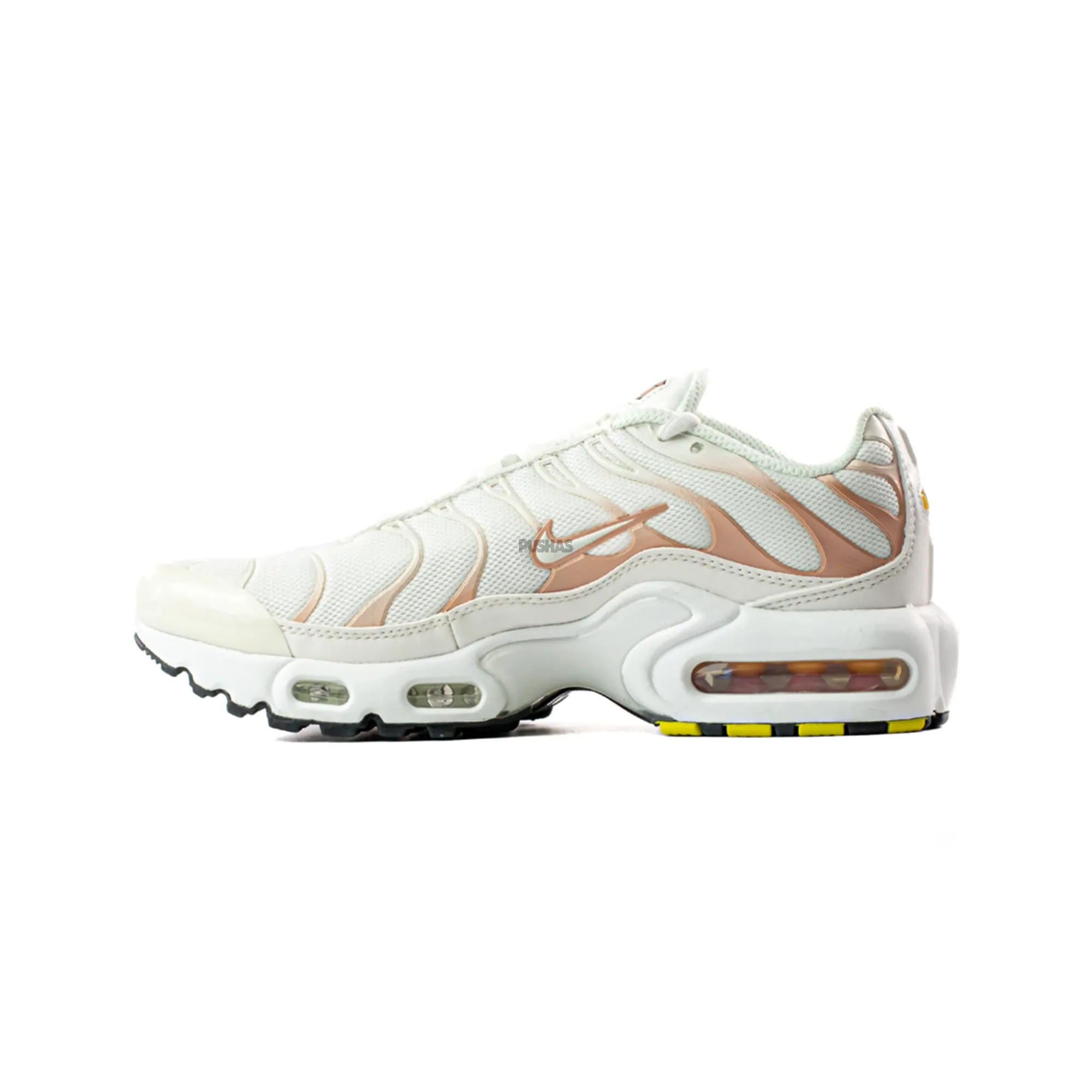 Nike Air Max Plus TN 'White Metallic Red Bronze' GS (2021) Lightweight Design Stable Step