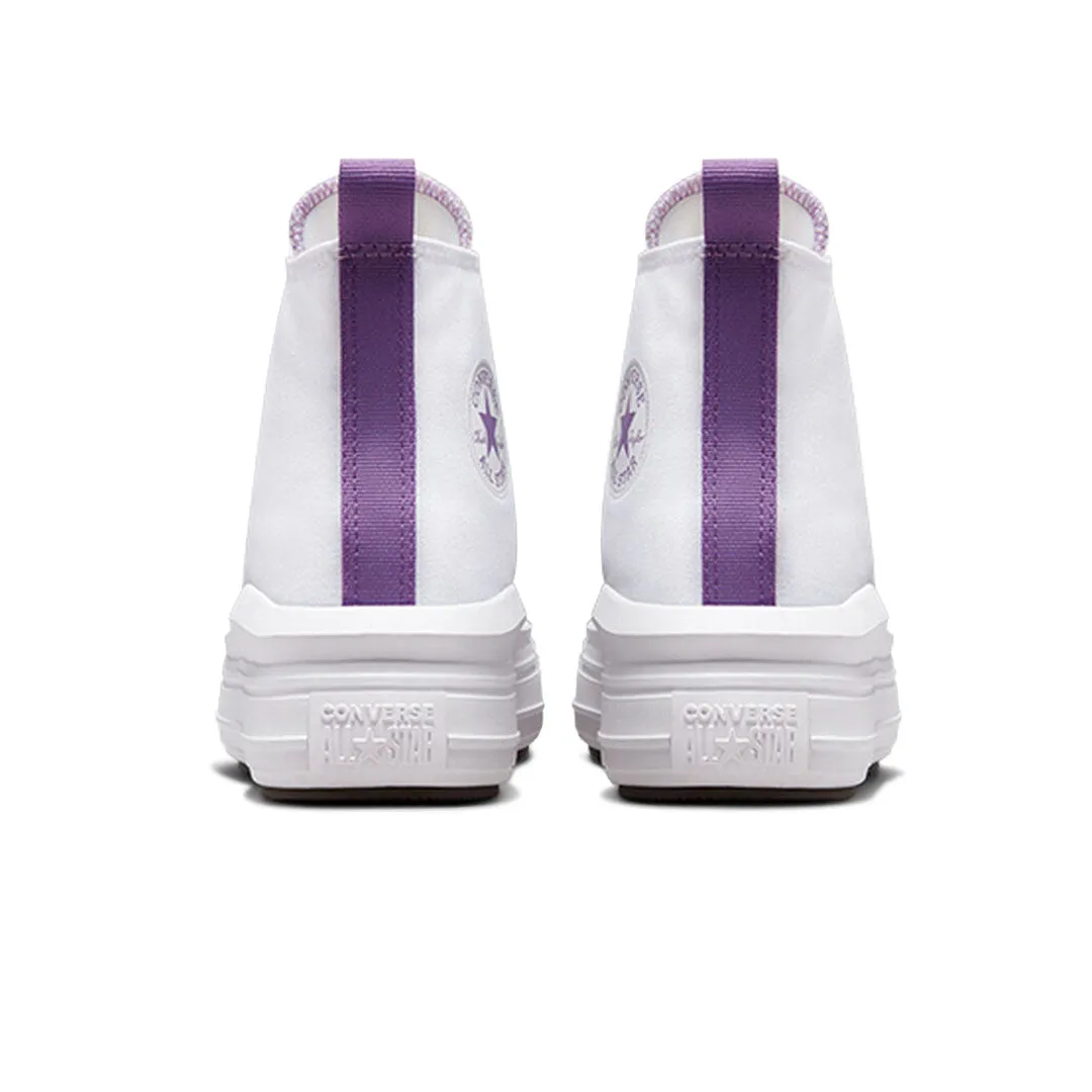 Clean White Molded Insole Converse - Kids' (Junior) Chuck Taylor All Star Move High Top Shoes (A03667C)
