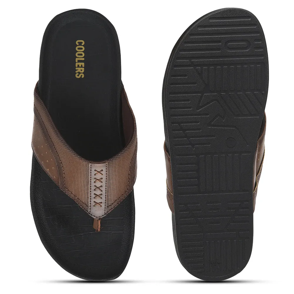 Comfort Slope Style Goal Coolers By Liberty Bin Slippers For Men Tan FAST-2