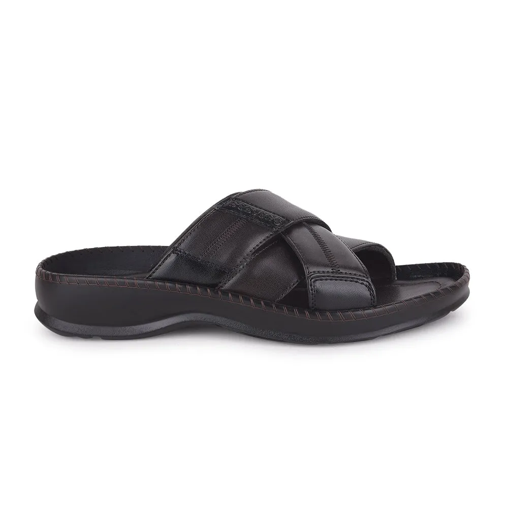 Healers Brown Casual Slippers For Men STARC-2E By Liberty Sturdy Build Affordable Chic