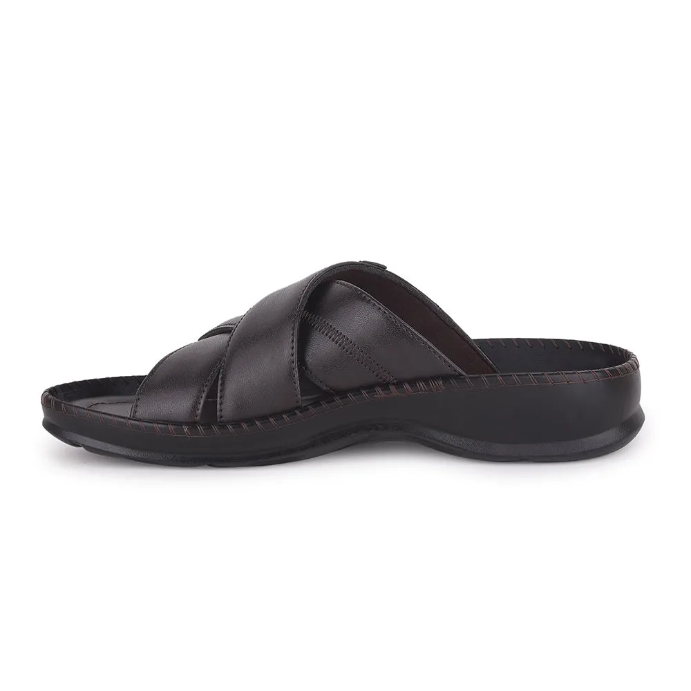 Impact Resistance Surf Step Healers Brown Casual Slippers For Men STARC-2E By Liberty