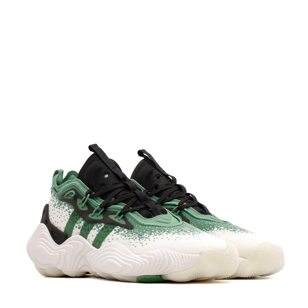 Durable Construction Adidas Basketball Men Trae Young 3 White Green IE2703