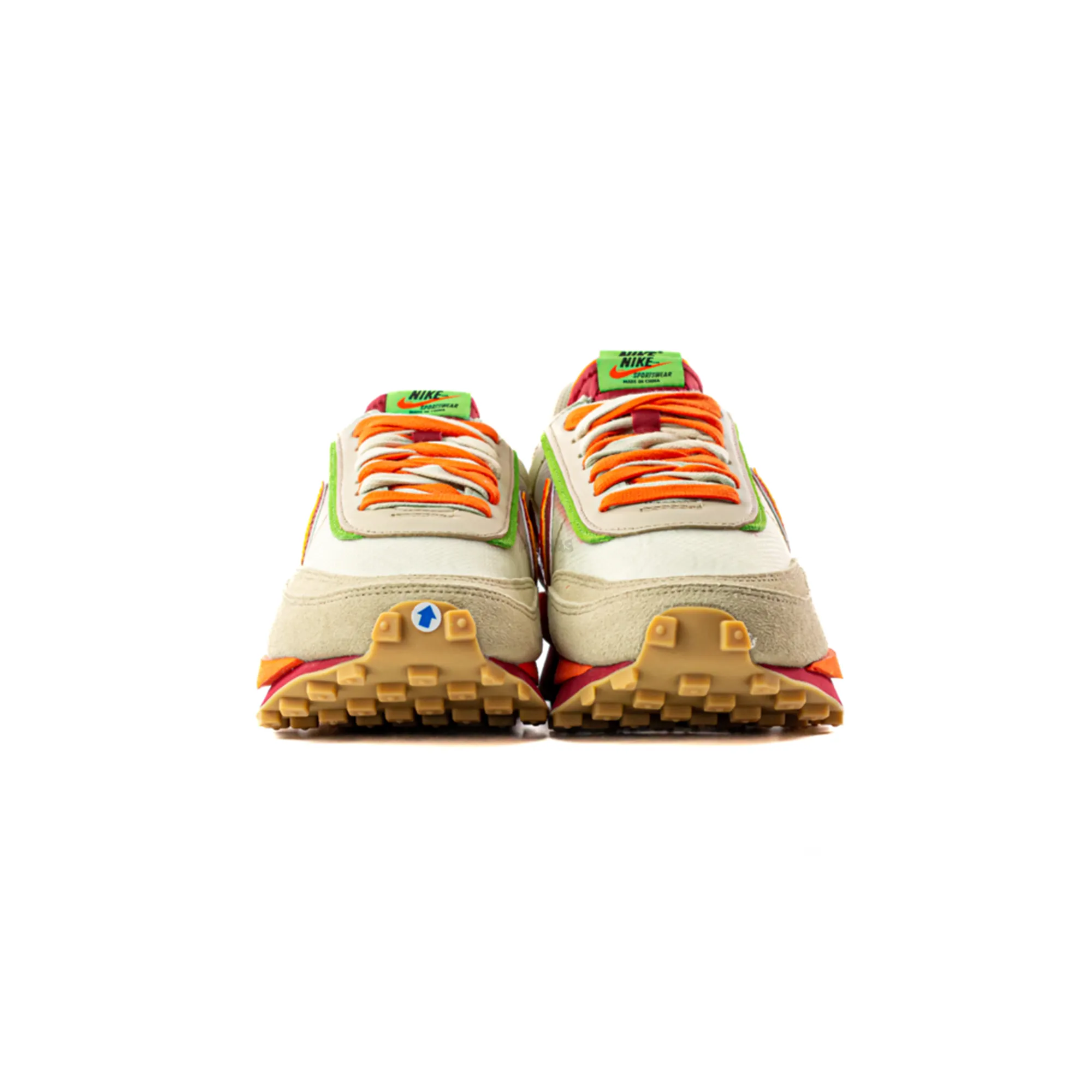 Smart Fit Bright Gold Nike LD Waffle x CLOT x Sacai 'Net Orange Blaze' (2021)