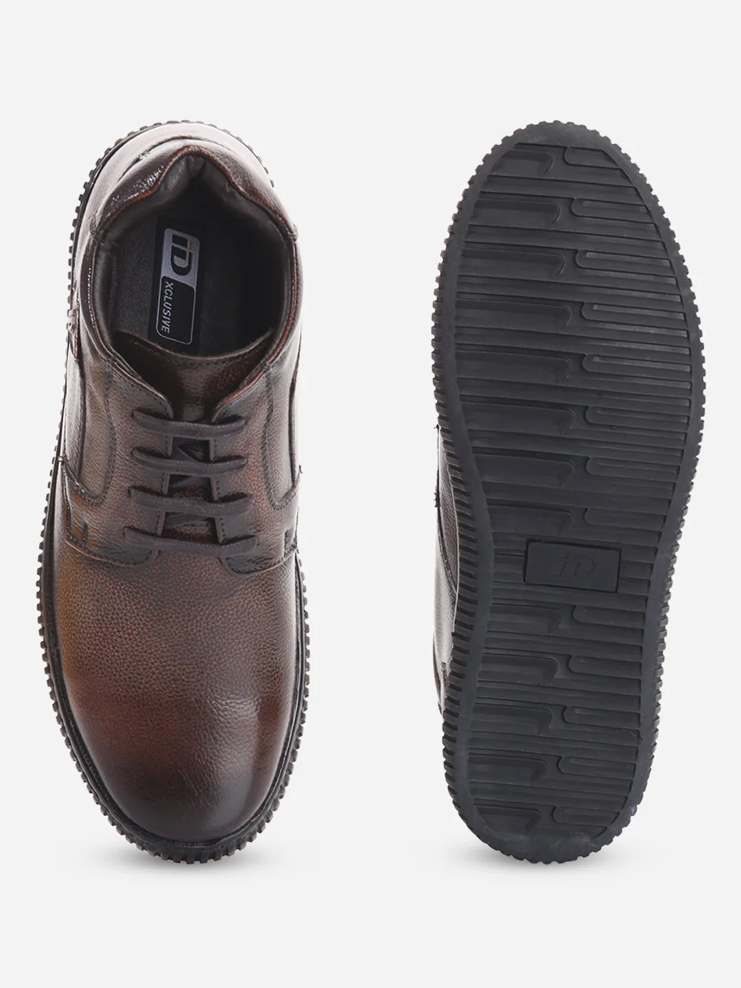 Dream Path Men's Brown Comfort fit Round Toe Lace Up (ID3085)