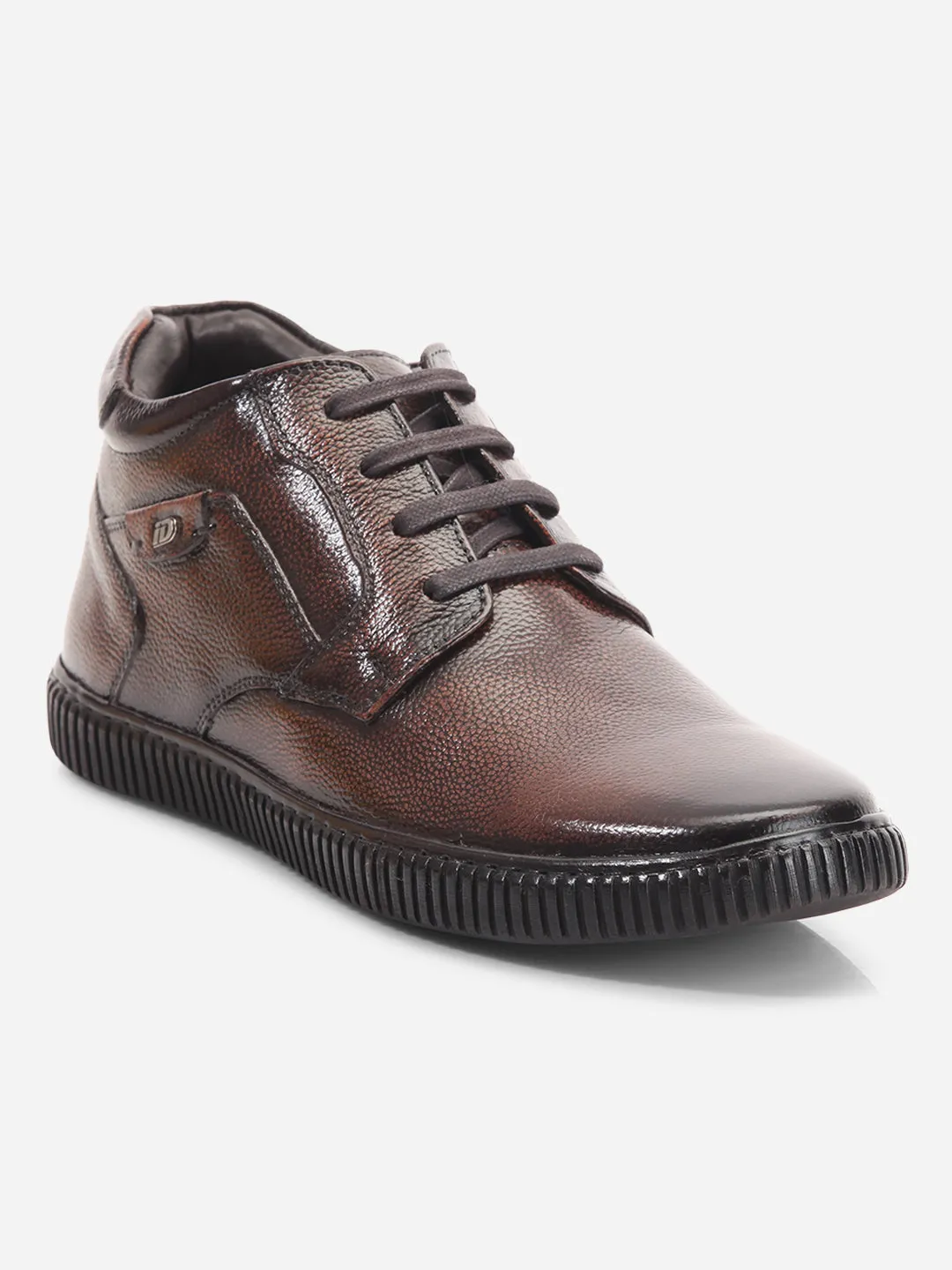 Men's Brown Comfort fit Round Toe Lace Up (ID3085) Color Play Comfort Walk