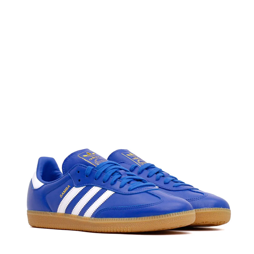 Balance Fit Adidas Men Samba OG Blue Cloud White Gum JR0882