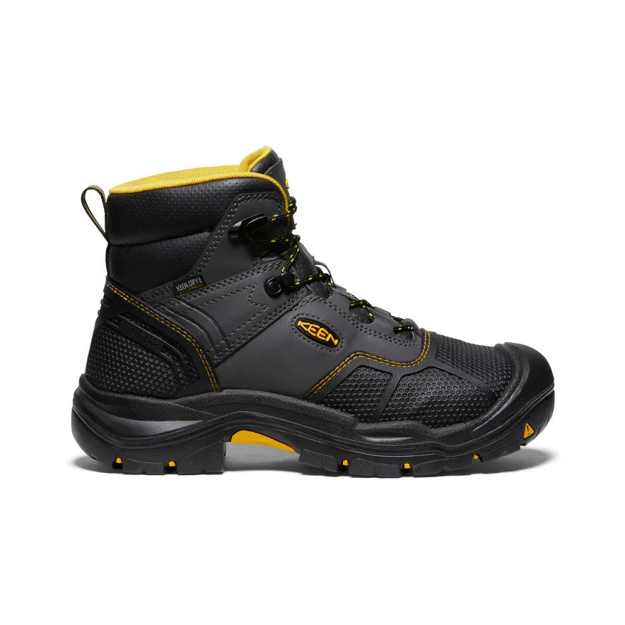 Chill Walk Sandals Soft Step Men's Logandale Waterproof Boot (Steel Toe)  |  Raven/Black